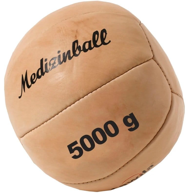 Medicinska žoga Cawila Leather medicine ball PRO 5.0 kg