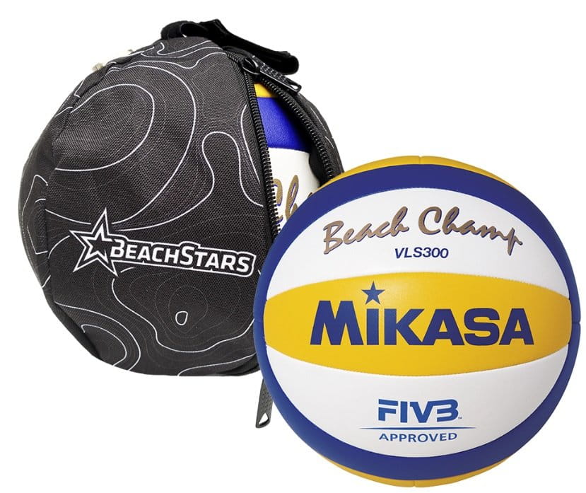 Žoga Mikasa WPV Beachstar Bundle - Ballbag VLS300