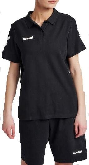 Majica Hummel Cotton Polo Shirt Women Black